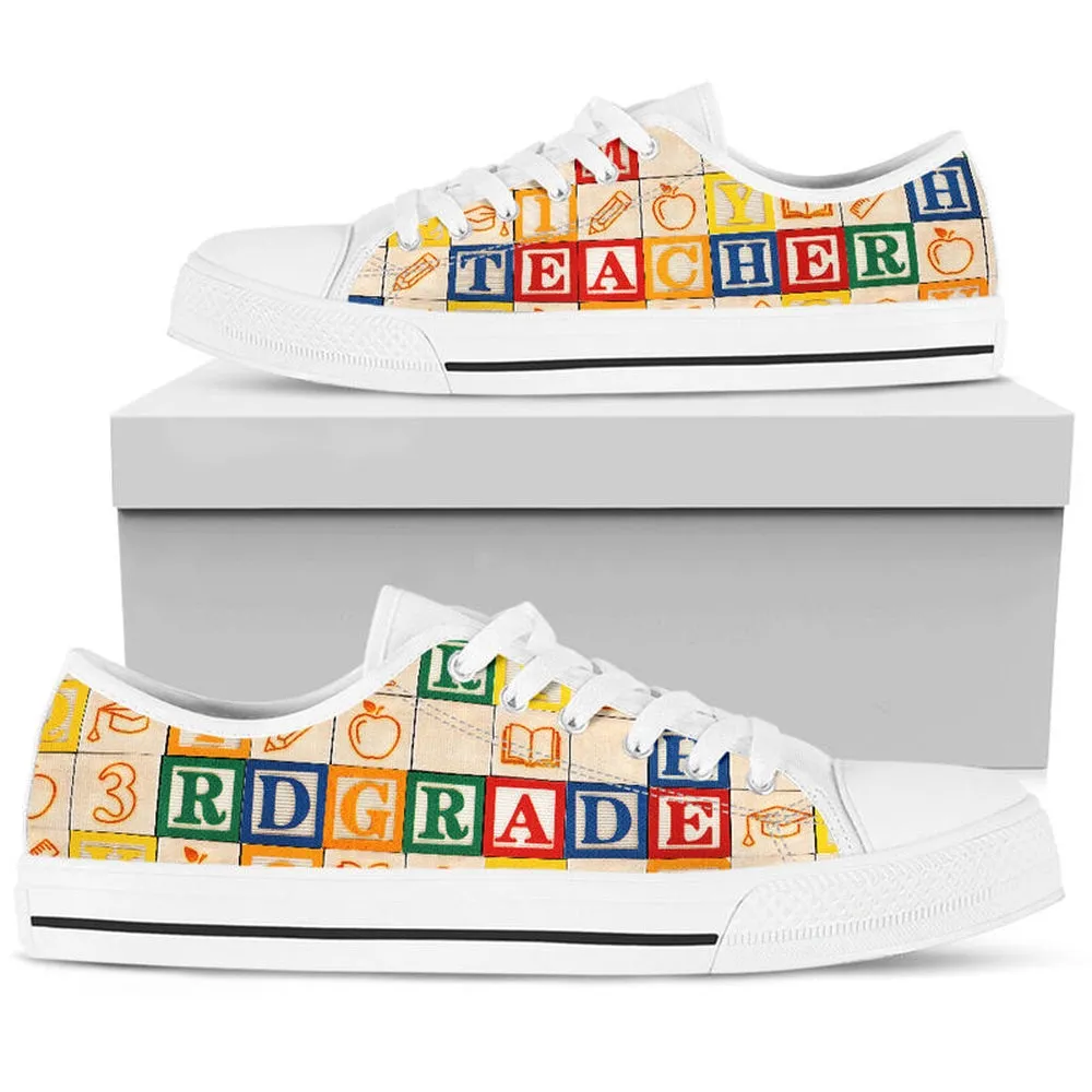 3Rd Grade Teacher Al Wooden Shoes Shoes, Teacher Shoes, Low Top Sneakers