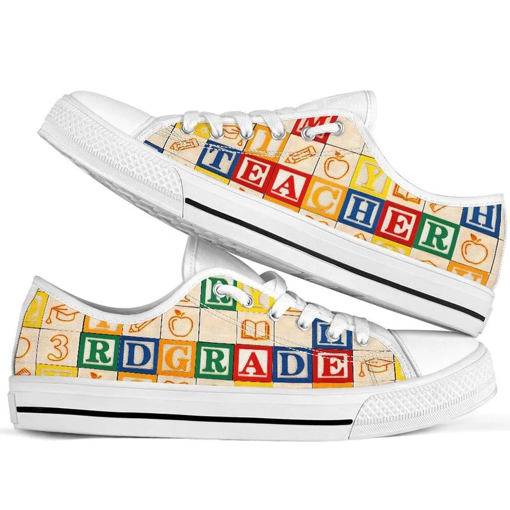 3Rd Grade Teacher Al Wooden Shoes Shoes, Teacher Shoes, Low Top Sneakers