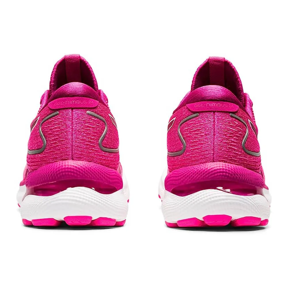 Asics Women's Gel-Nimbus 24 sneakers, pink/burgundy/white