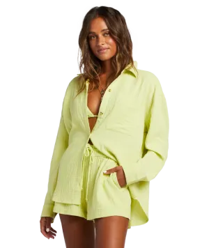 Billabong Right On L/S Shirt-Light Lime