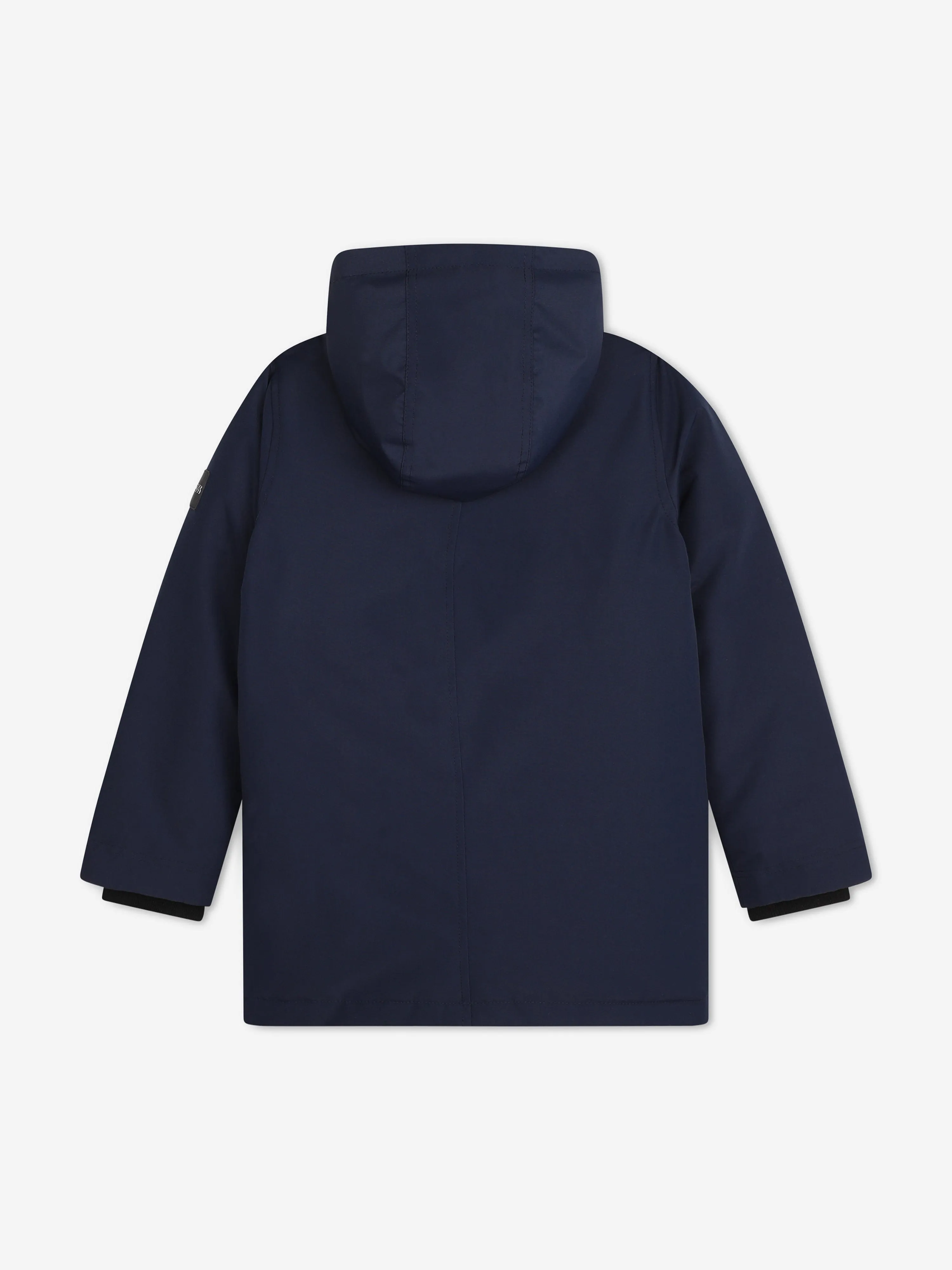 BOSS Boys Hooded Parka in Navy