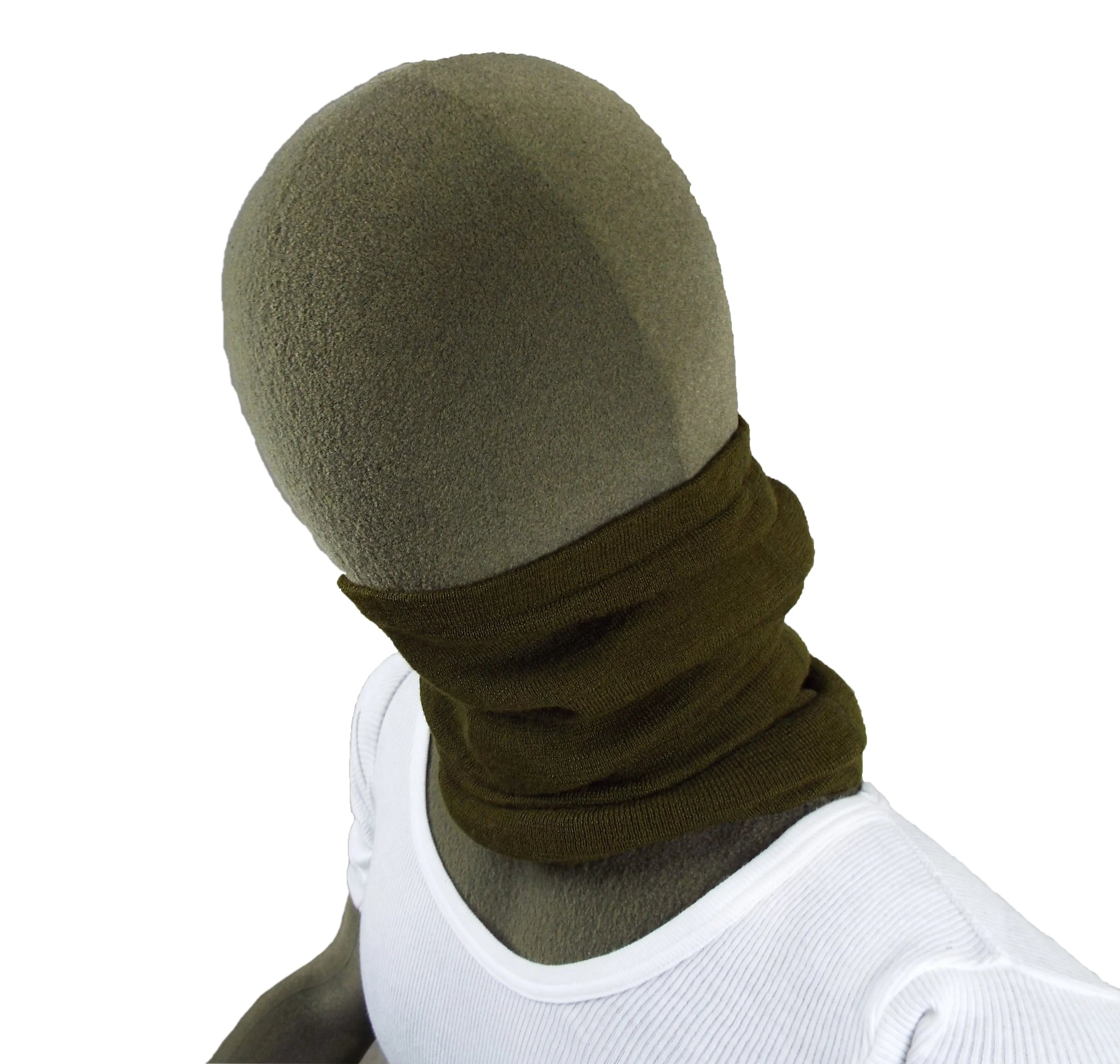 British/Dutch Army - Heavyweight - Olive Green Woollen Snood - Grade 1