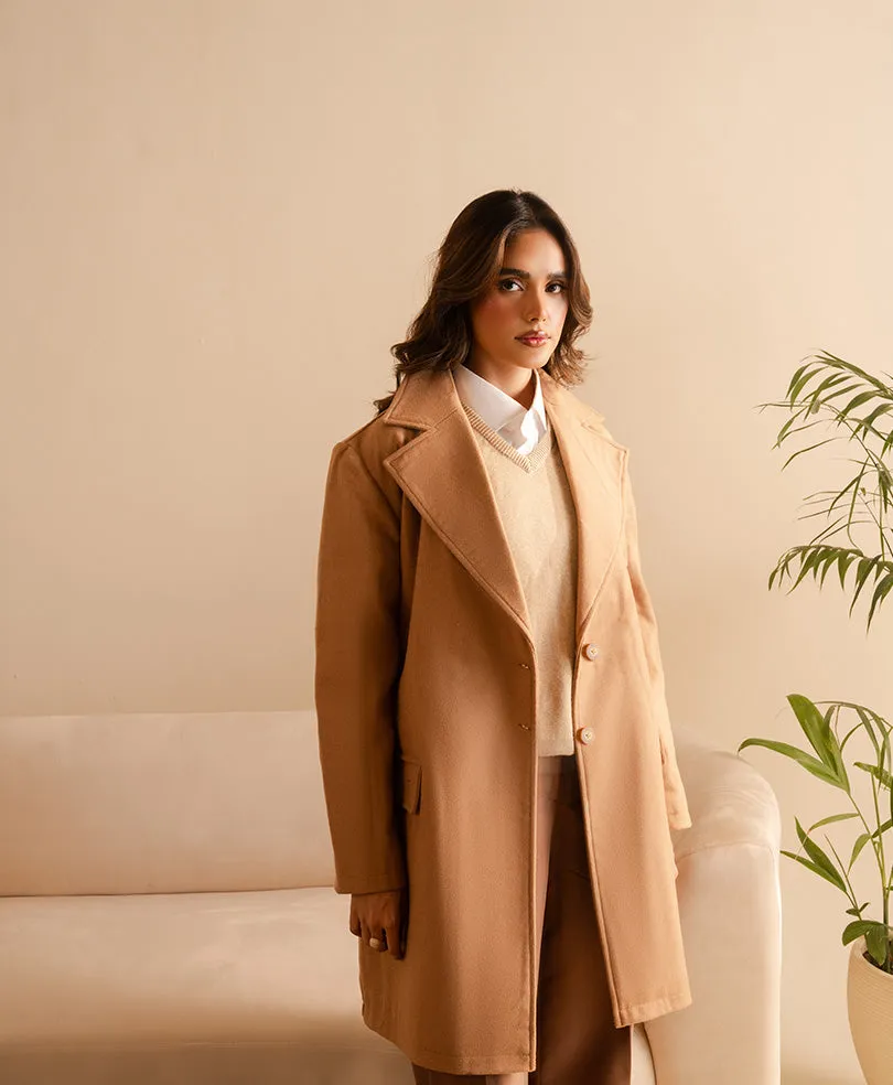 Camel Long Coat (Women)