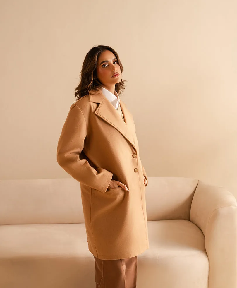 Camel Long Coat (Women)