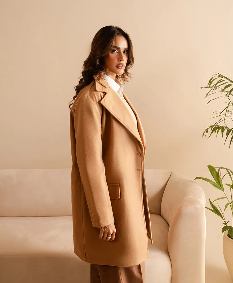 Camel Long Coat (Women)