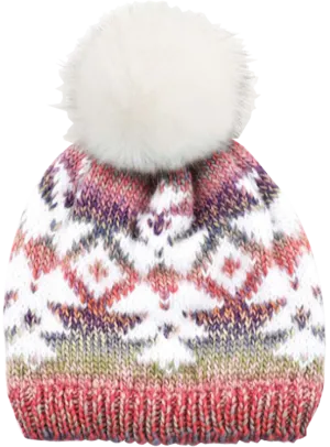 C.C Knit Aztec Rose Beanie