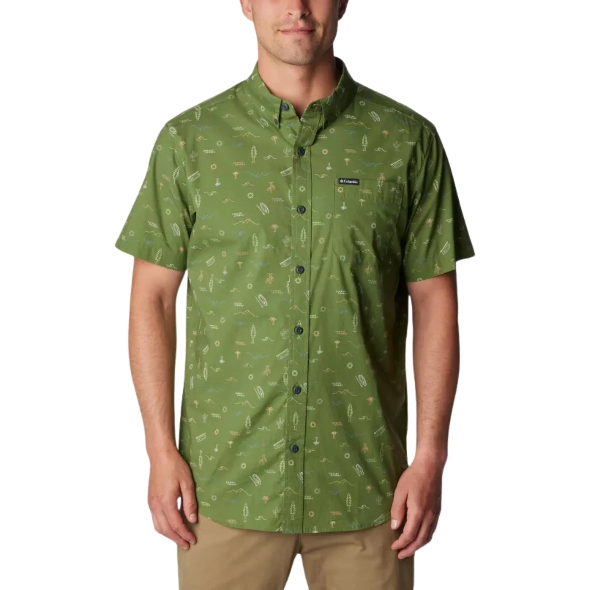 Columbia Men's Rapid Rivers Printed Short Sleeve - Canteen Explore - ONLINE STORE CREDIT/EXCHANGE ONLY