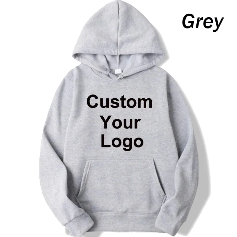 Custom Your Logo Hoodies Men/Women Customize Any Design Style Print Sweatshirt Hooded Autumn Spring Streetwear Hoody Hoodie