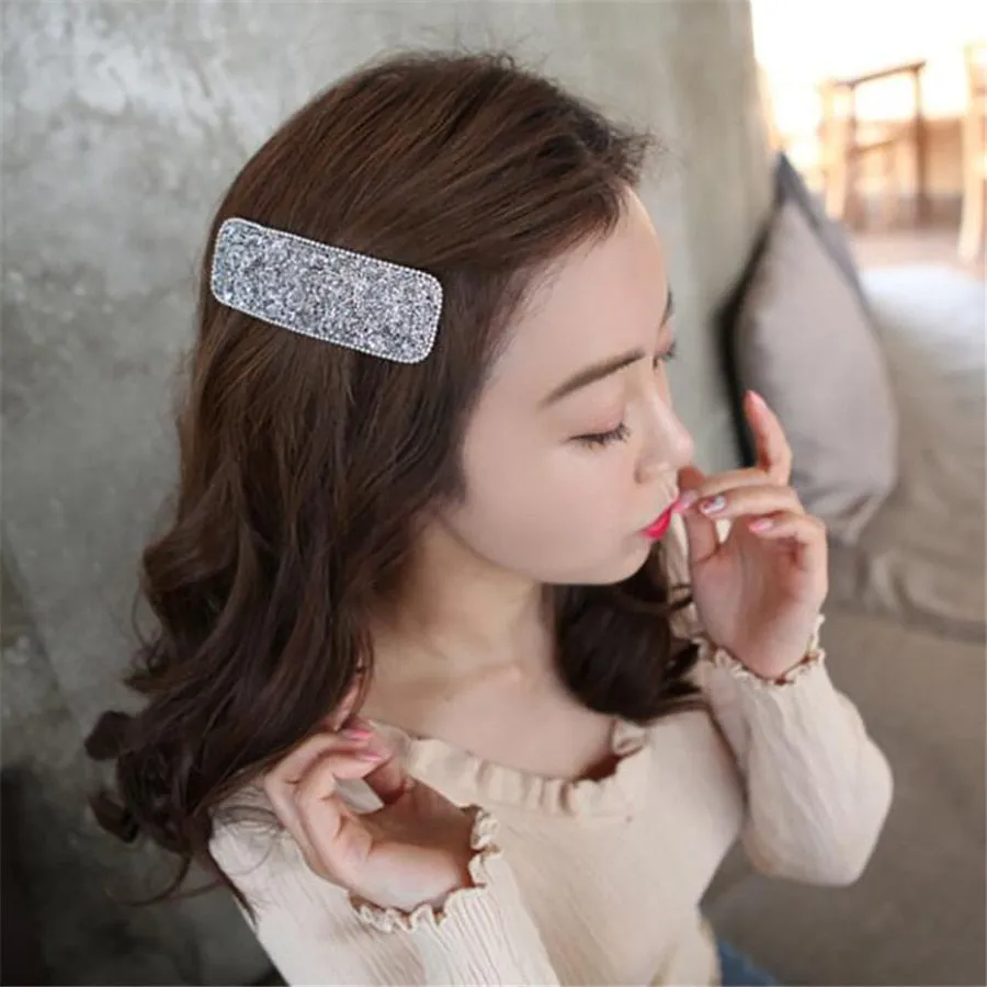 deanwangkt Women Hairpins Jewelry Accessories for Girls Fashion Long Water Drop Rectangle Hair Clip Pins Ornaments Korean Clamp Headwear