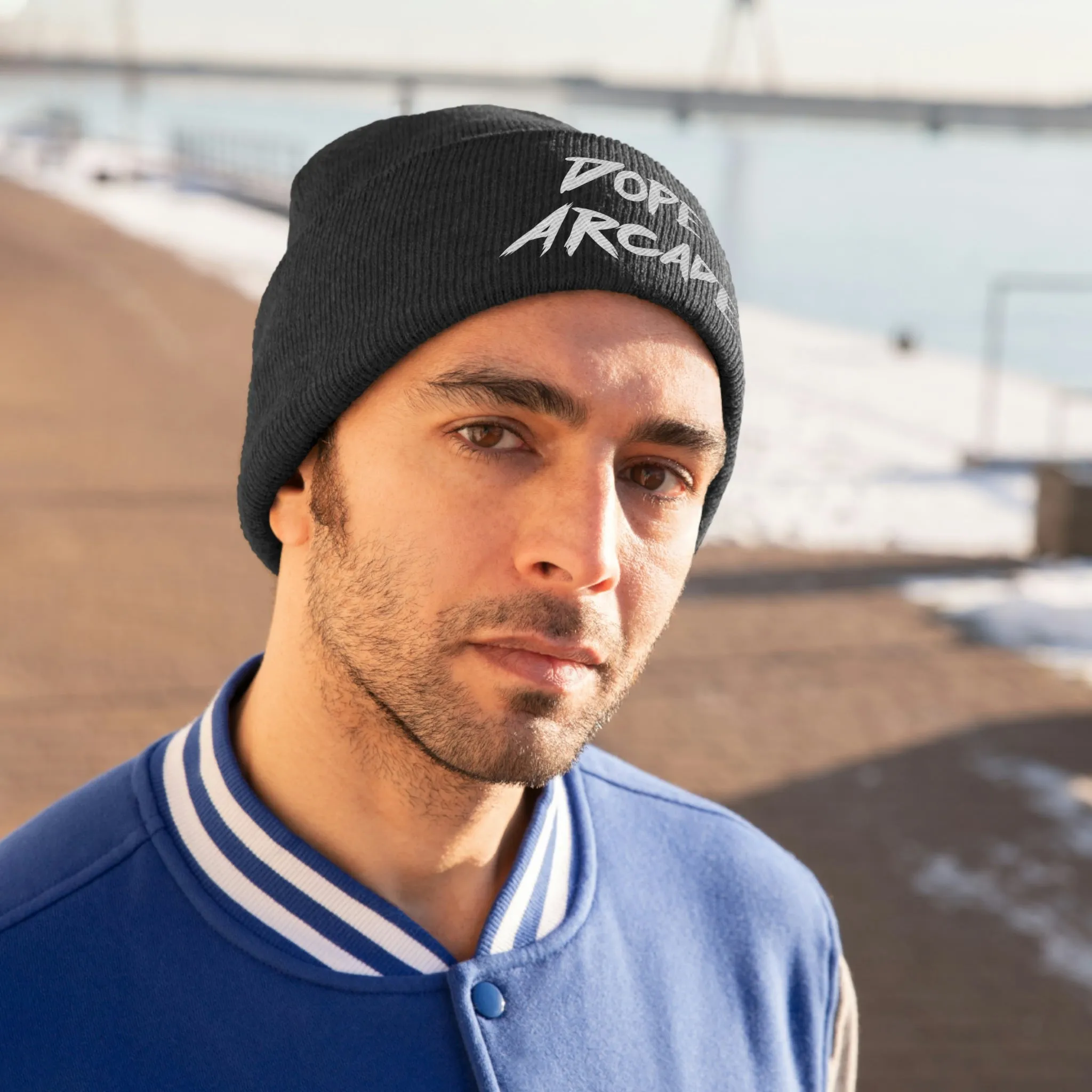 Dope Arcade Script Knit Beanie