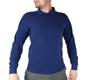 Dutch Military - Blue Long Sleeve Polo Shirt - Grade 1