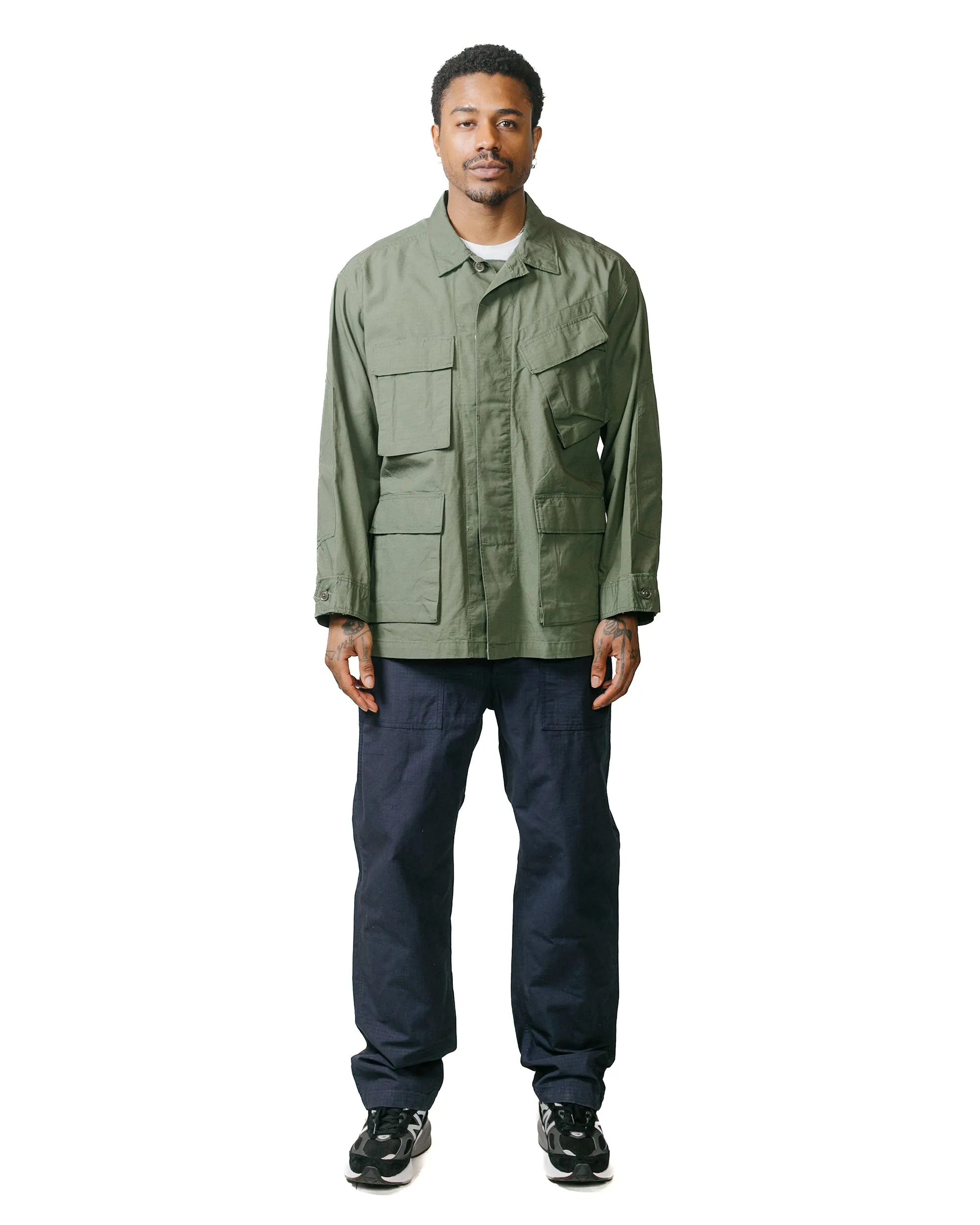 Engineered Garments BDU Jacket Olive Cotton Ripstop