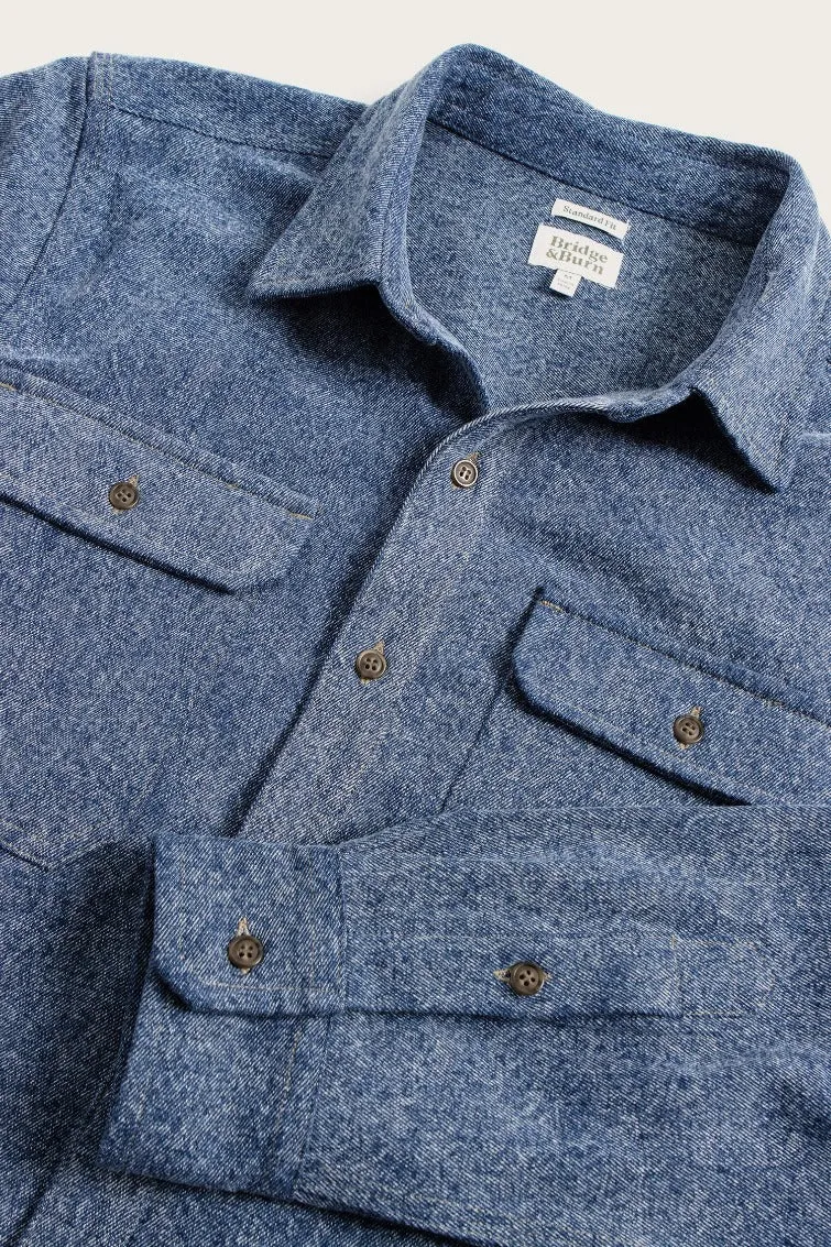 Eugene Utility Shirt / Stonewashed Denim