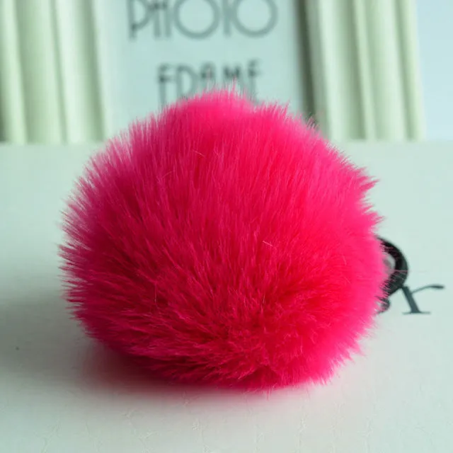 Hot Sale Korean Style Girls Cute Trendy Soft Fake Rabbit Fur Elastic Hair Rope Hair Band  Hair Accessories