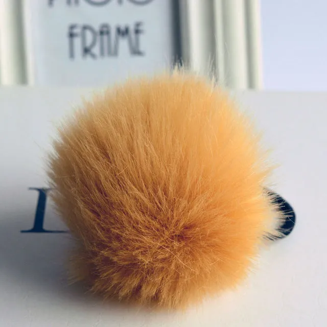 Hot Sale Korean Style Girls Cute Trendy Soft Fake Rabbit Fur Elastic Hair Rope Hair Band  Hair Accessories