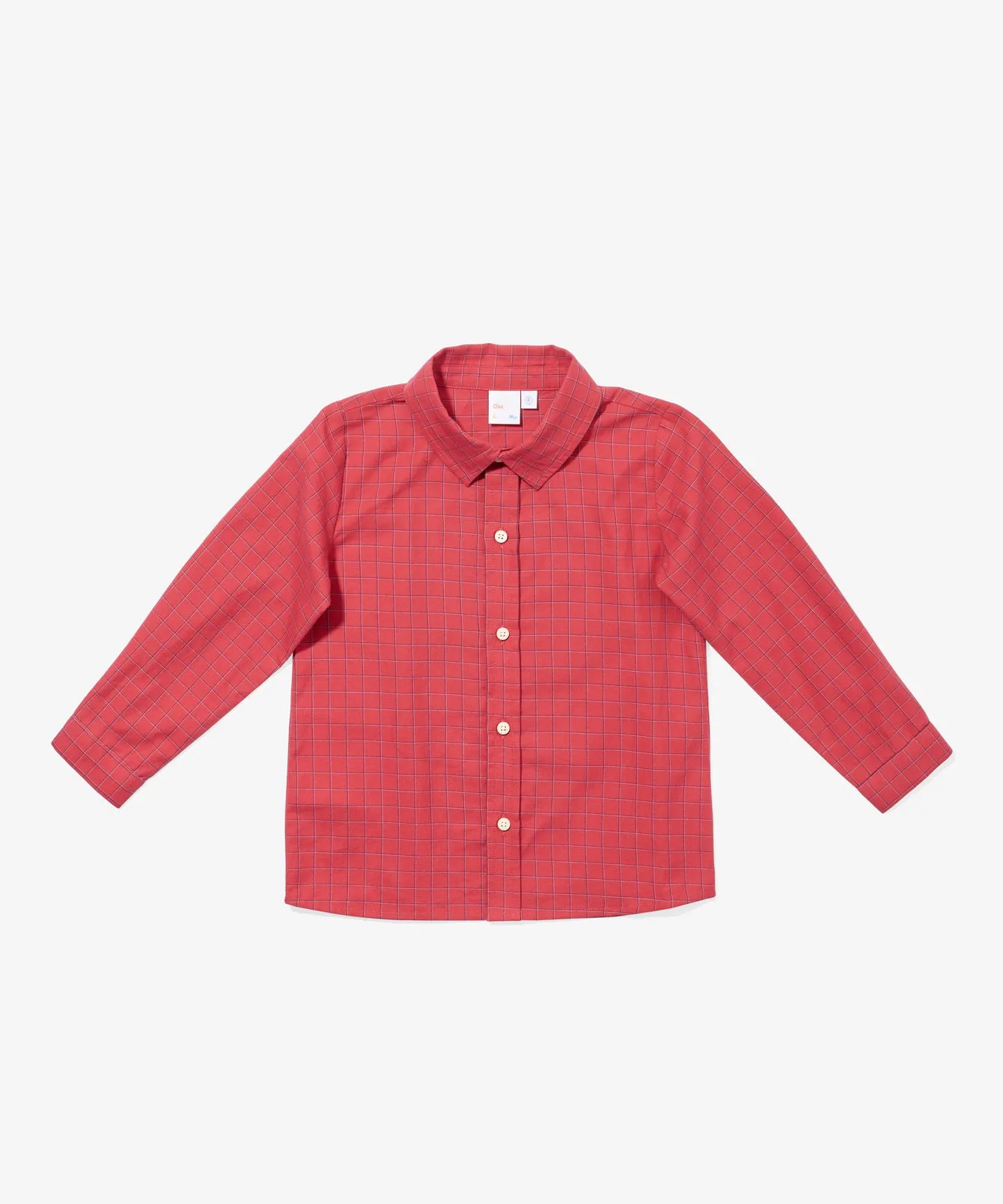 Jeffie Shirt, Holiday Red Plaid