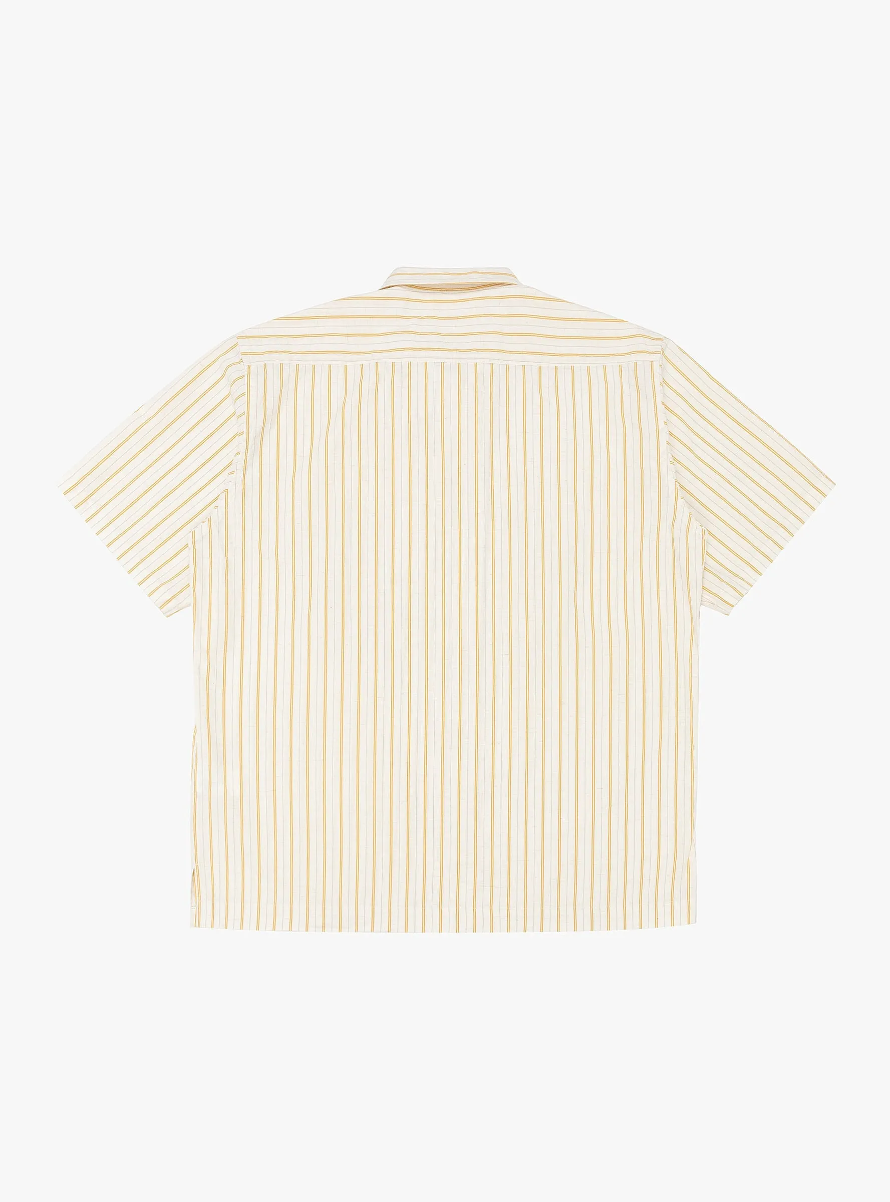 Johnny Stripe Short Sleeve Shirt Mustard