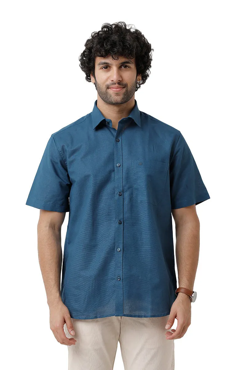 Jute Classic - Mild Blue Formal Shirt For Men | Ariser