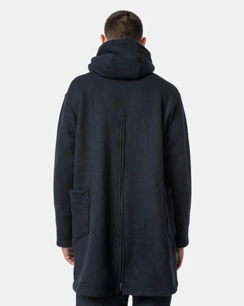 Long Hoody in Dark Navy