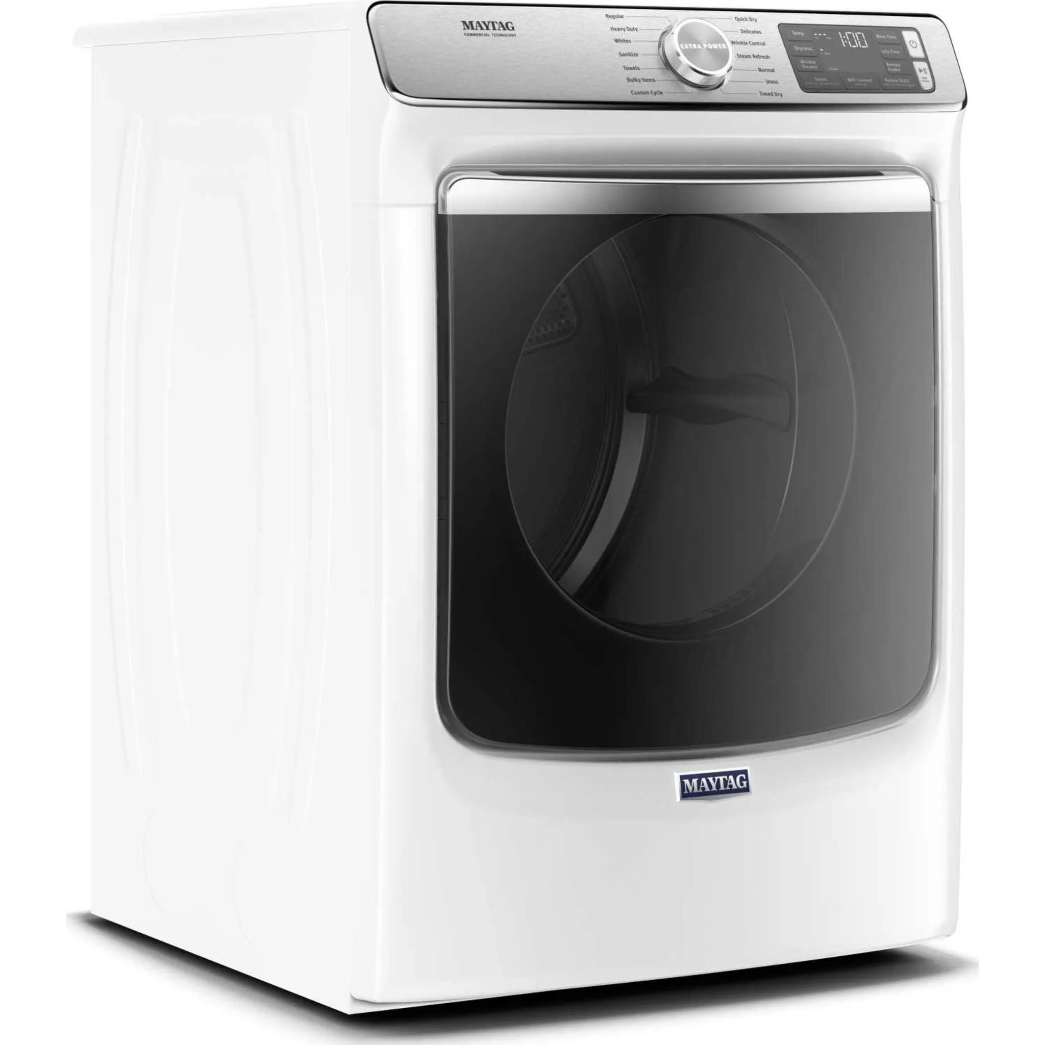 Maytag Smart Front Load Electric Dryer with Extra Power and Advanced Moisture Sensing with industry-exclusive extra moisture sensor - 7.3 cu. ft. (YMED8630HW)