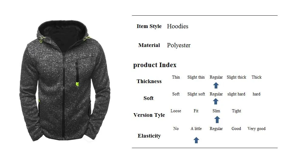 Men's Hoodie Fleece Cardigan Hooded Coat Hoodies Zip Sweatshirt Jacket