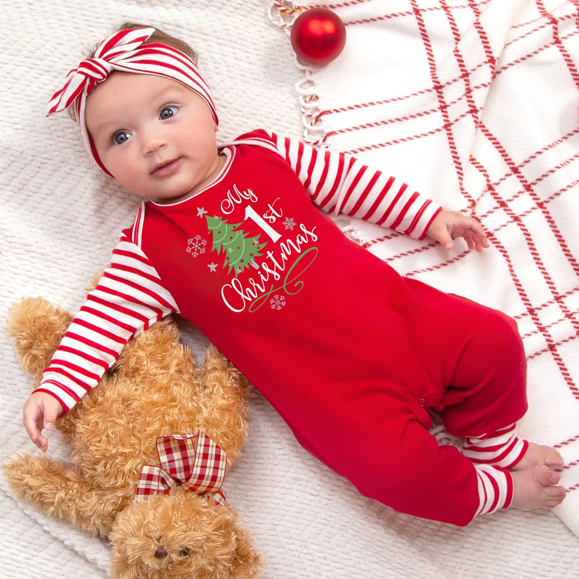 My 1st Christmas Romper