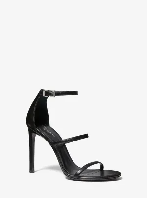 Nadege Michael Kors leather sandals, black