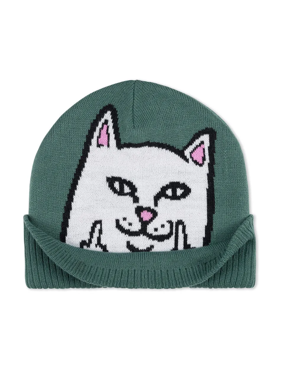 Nermal's Alpine Green Peekaboo Beanie