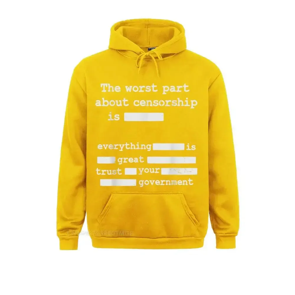 New Men Streetwear Libertarian Anti Censorship Small Government -The Worst Part New Hoodie Fashionable Hoodies Anime Clothes