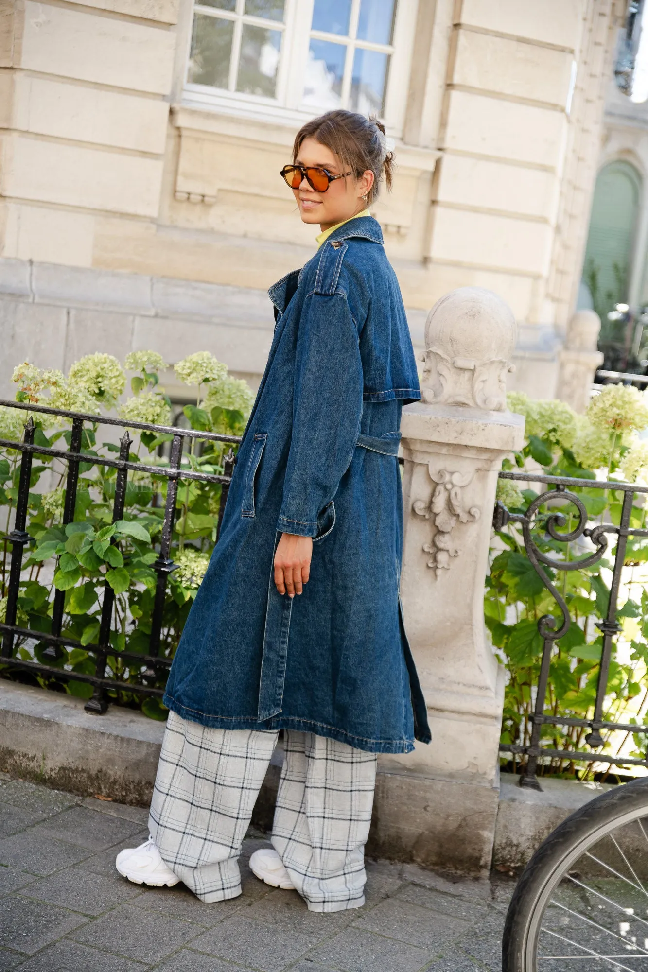 Noella denim trench coat