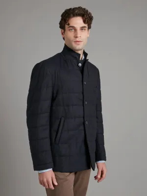 Quilted Jacket Wool - Navy