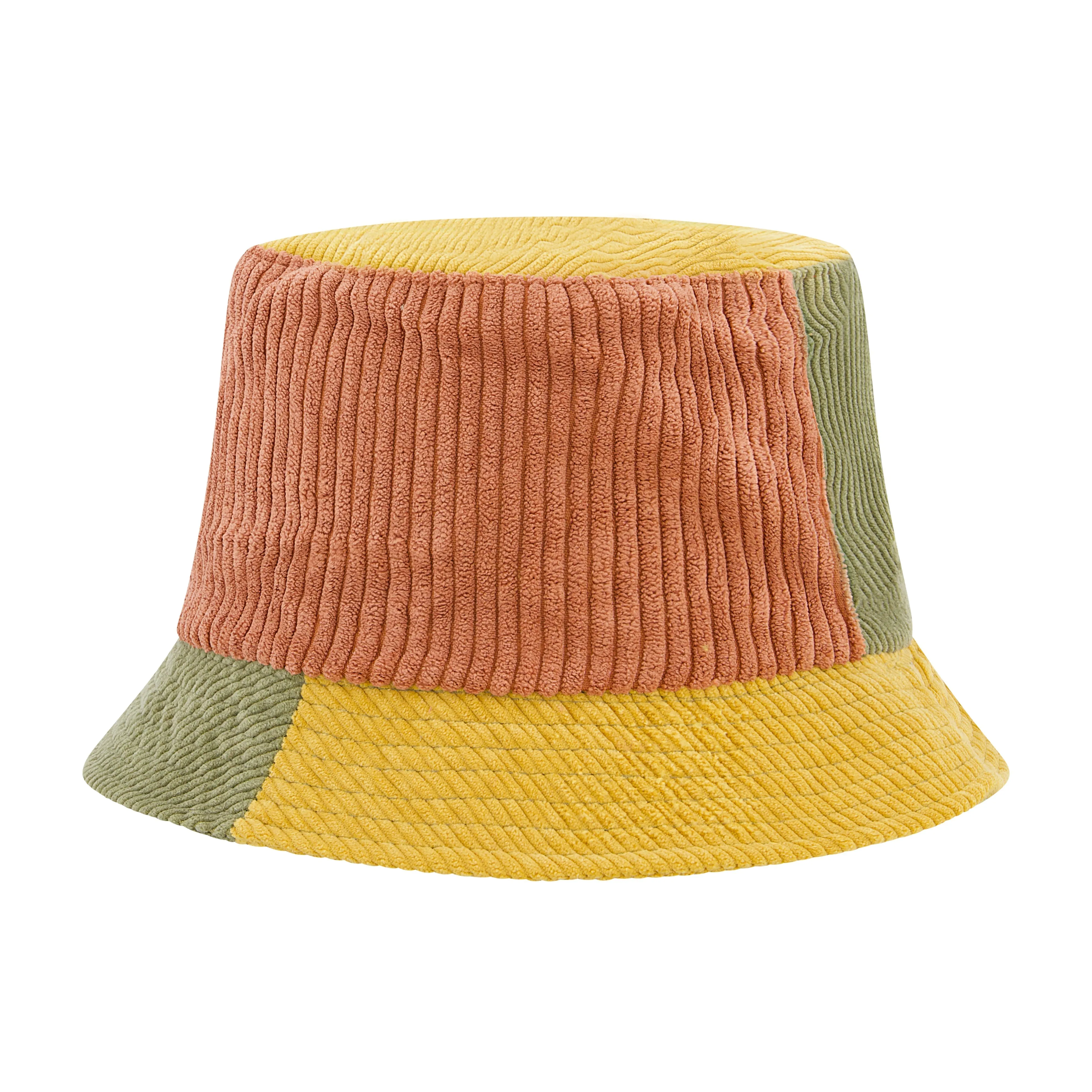 Rampage Women's Colorblock Corduroy Bucket Hat - Stylish and Trendy Headwear