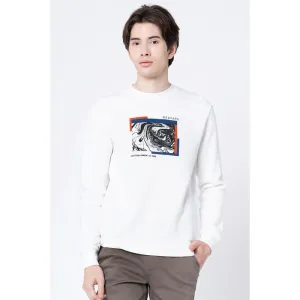 Red Tape Men's Slate Green Graphic Print Sweatshirt