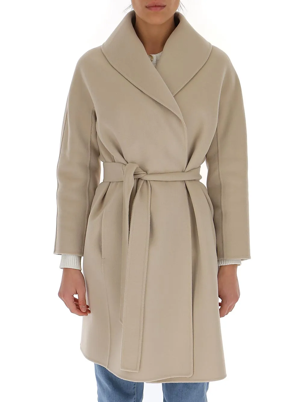 'S Max Mara Messi Belted Wrap Coat