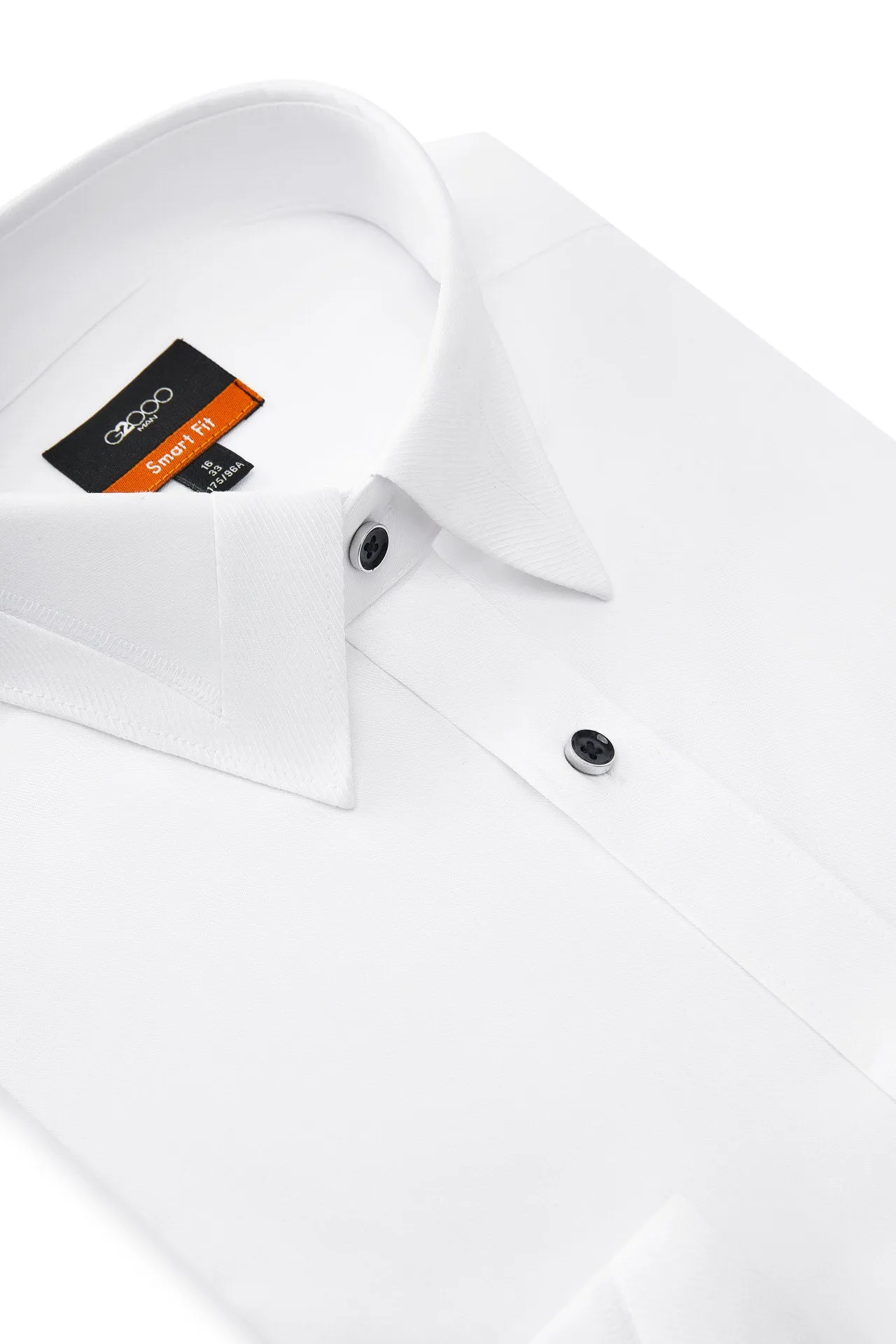 Silky Touch Stretch Shirt in Smart Fit Design Detail Collar