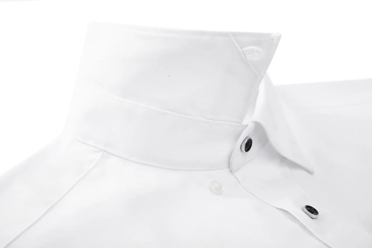 Silky Touch Stretch Shirt in Smart Fit Design Detail Collar