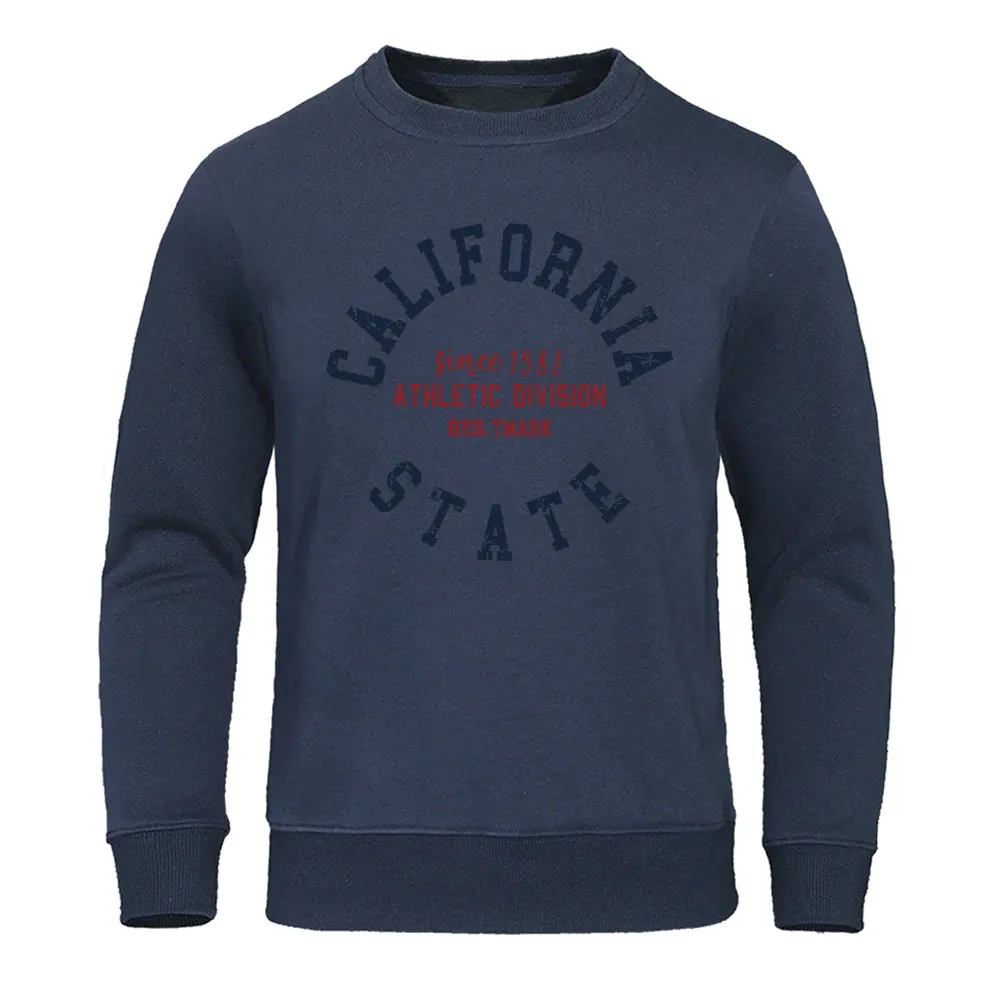 Since 1982 California State Street Letter Hoodie Men Retro Fashion Top Funny Pullover Clothing Novelty Graphic Hoodies Men'S