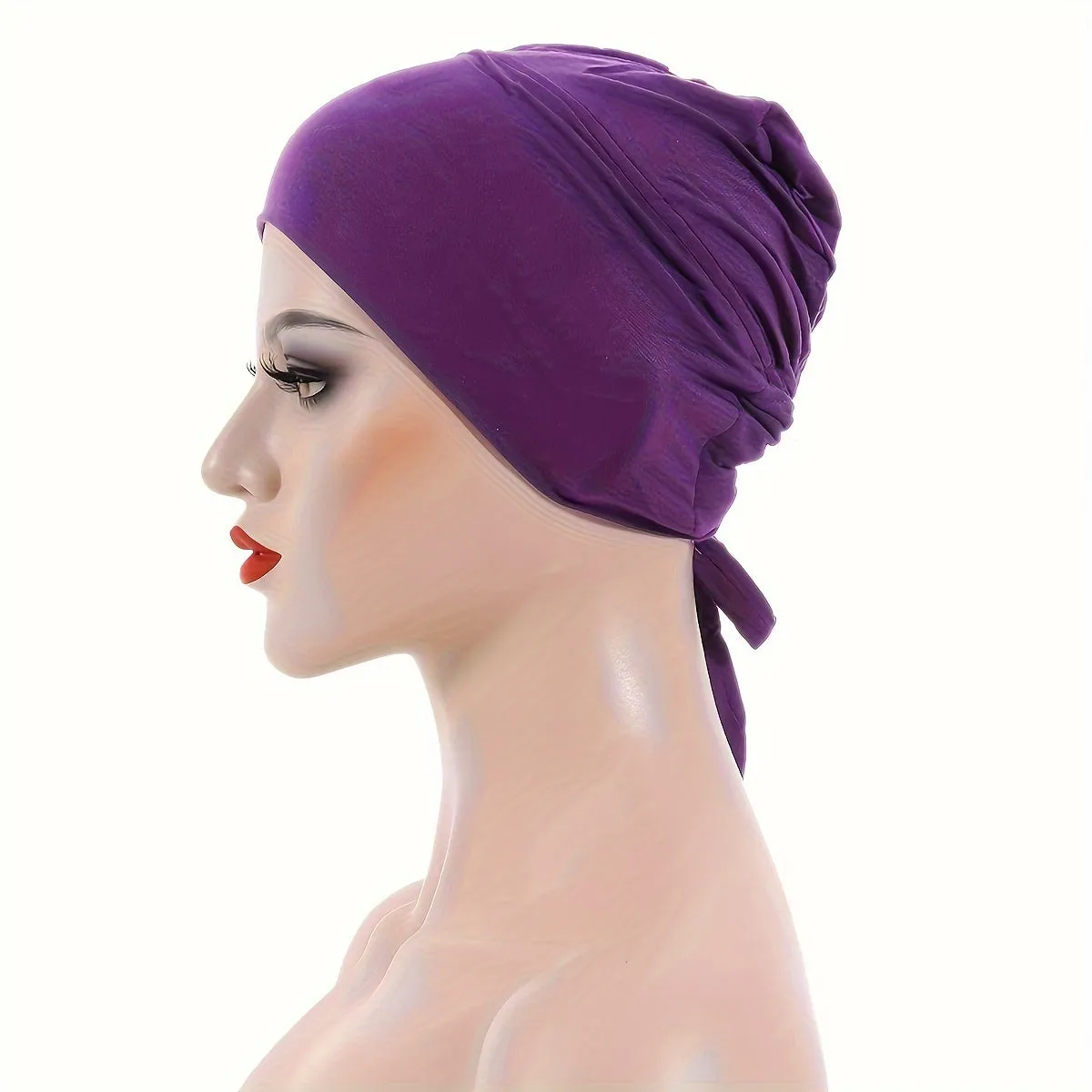 Stylish Long Hair Turban Cap Chic Headwear for Women