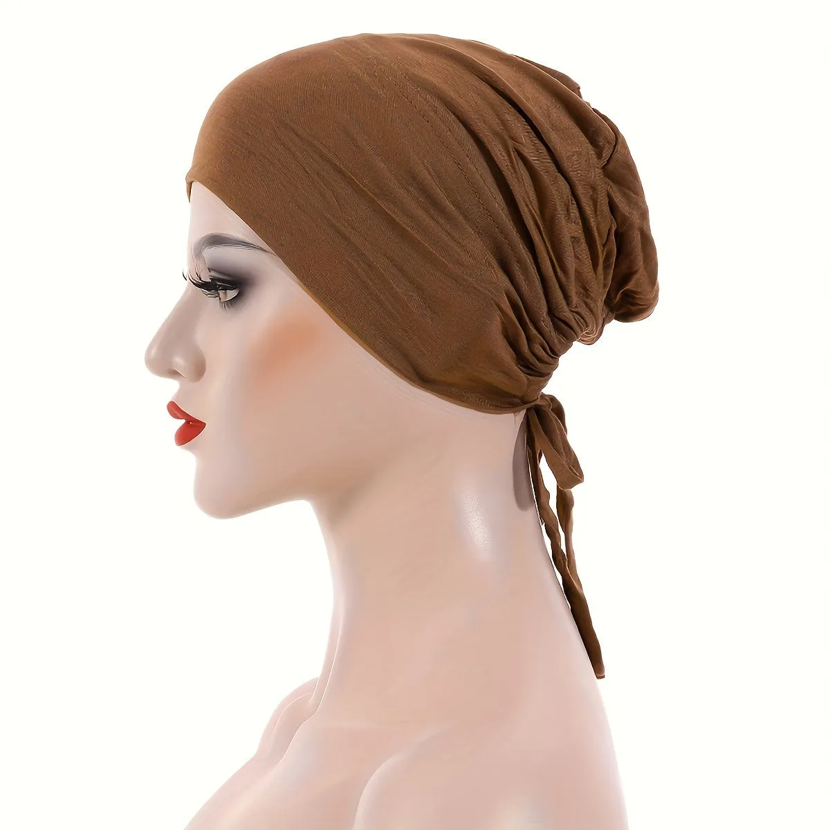 Stylish Long Hair Turban Cap Chic Headwear for Women