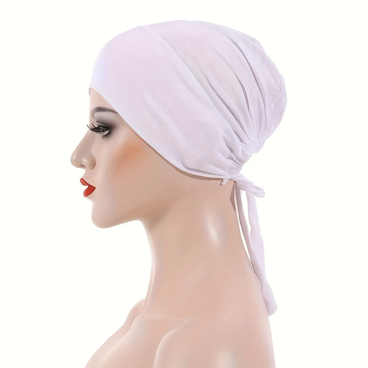 Stylish Long Hair Turban Cap Chic Headwear for Women