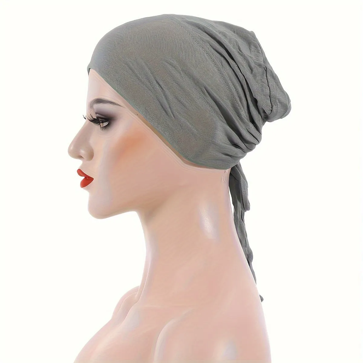 Stylish Long Hair Turban Cap Chic Headwear for Women