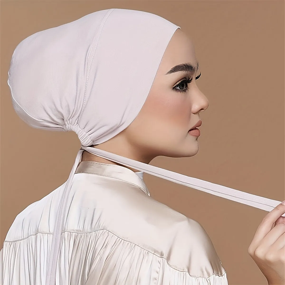 Stylish Long Hair Turban Cap Chic Headwear for Women