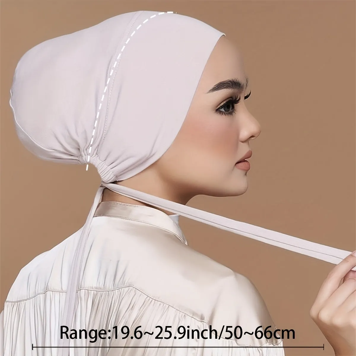 Stylish Long Hair Turban Cap Chic Headwear for Women