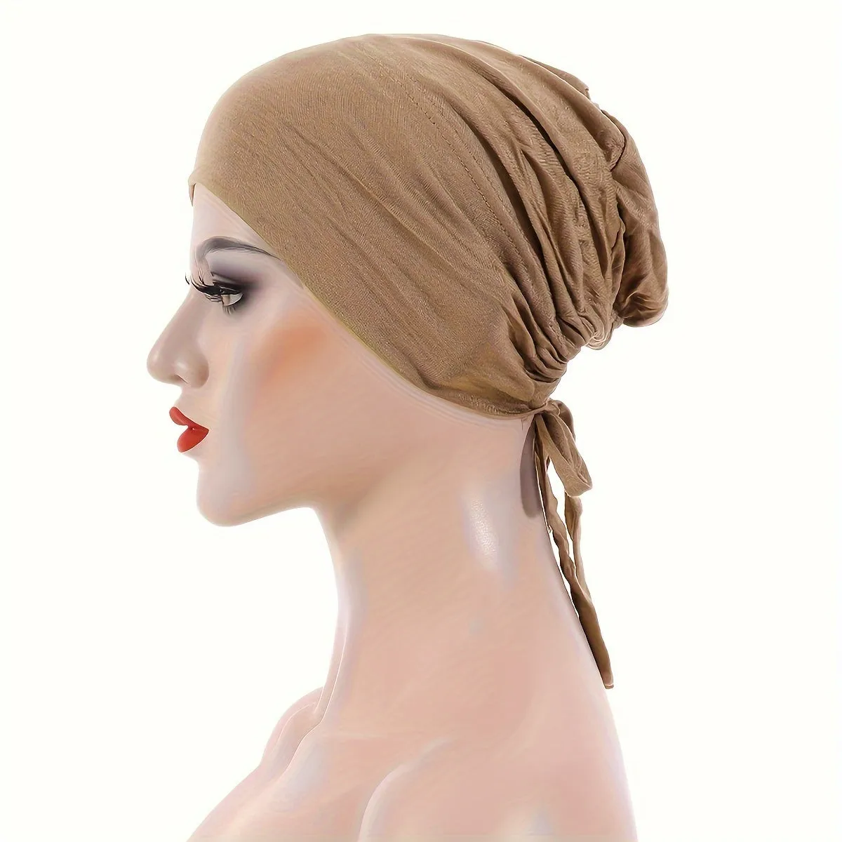 Stylish Long Hair Turban Cap Chic Headwear for Women