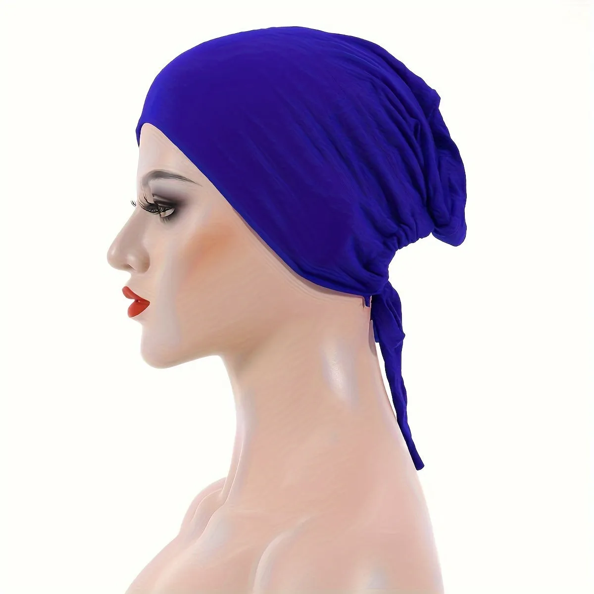 Stylish Long Hair Turban Cap Chic Headwear for Women