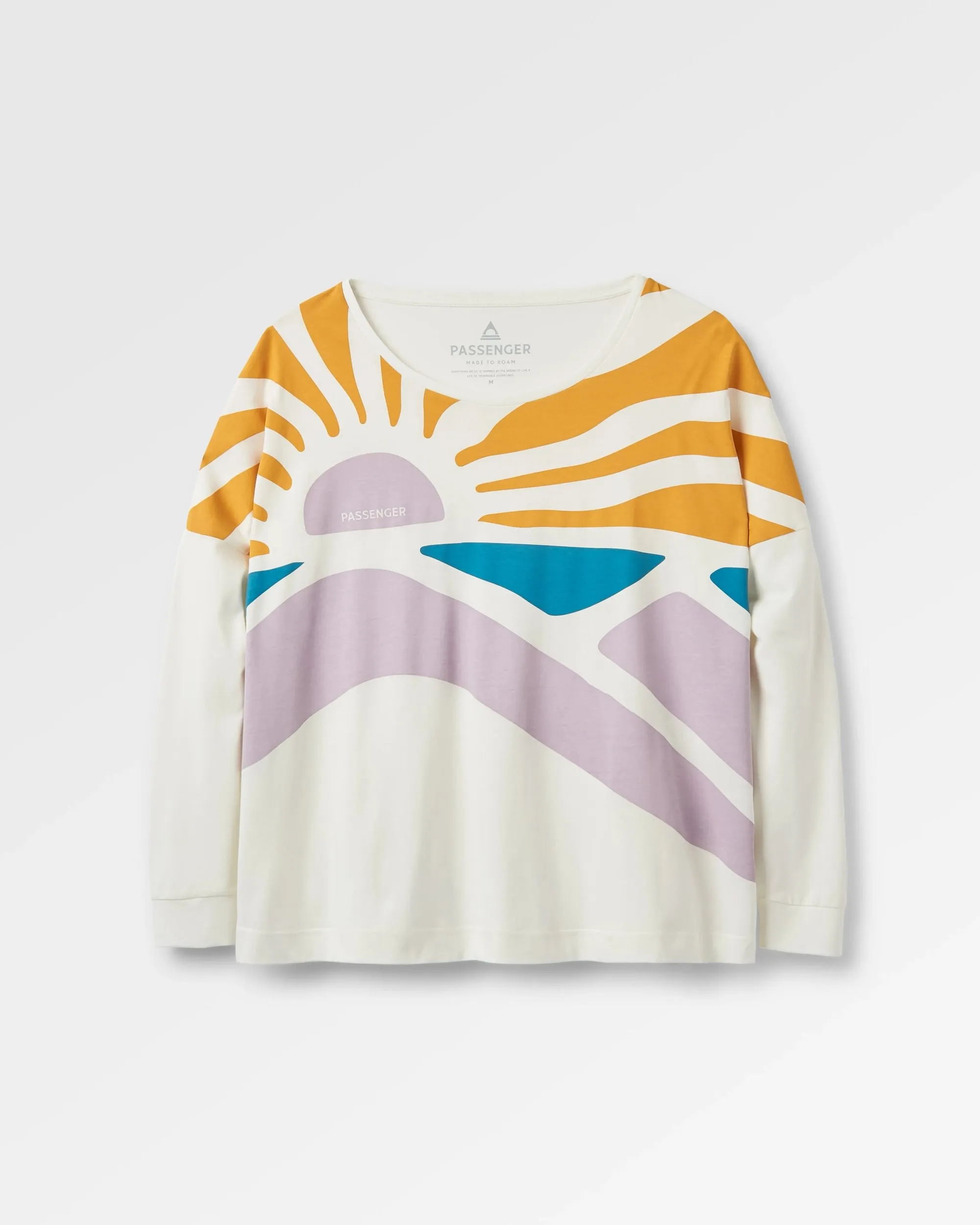 Sunsets Organic Cotton LS T-Shirt - Marshmallow