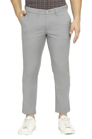 Tapered Fit Cotton Ployester Stretch Dobby Trousers