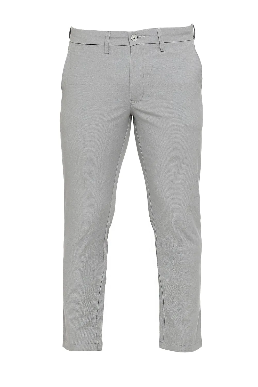 Tapered Fit Cotton Ployester Stretch Dobby Trousers