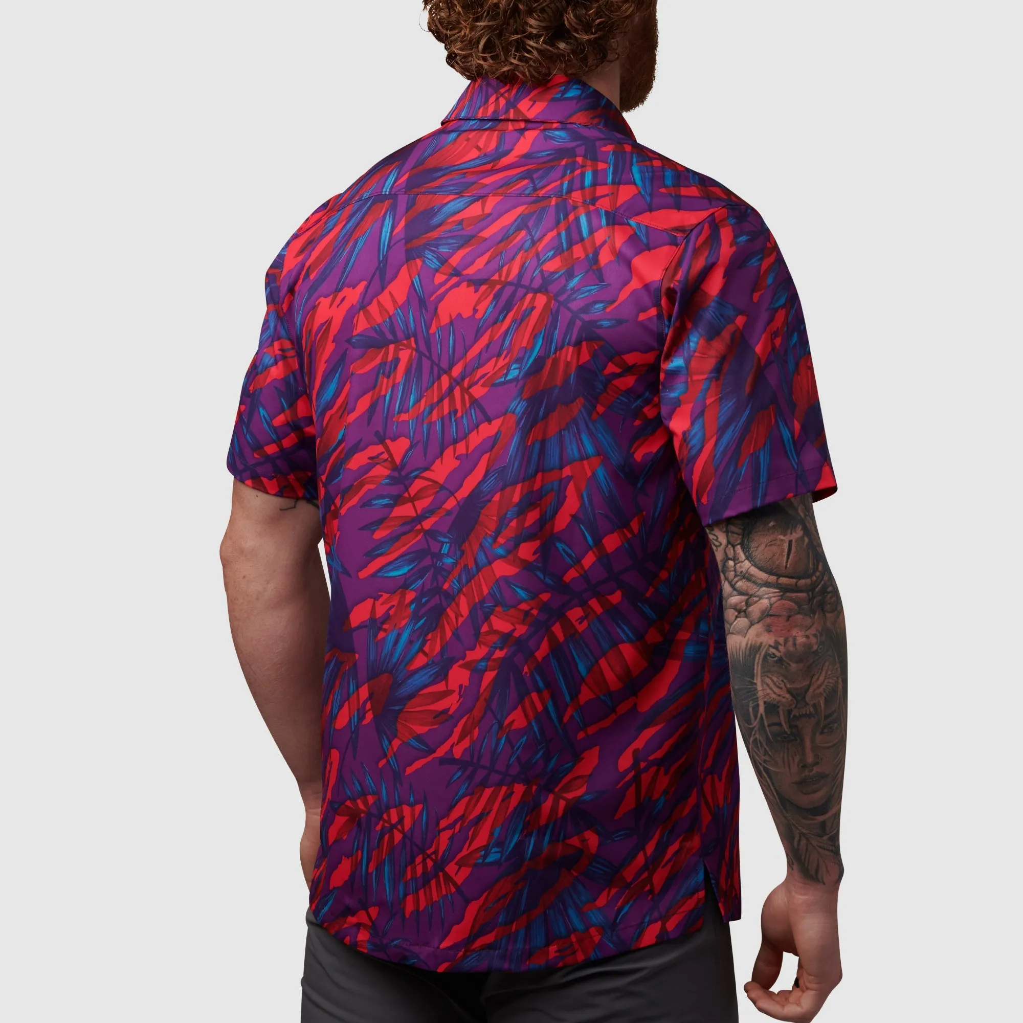 Voyager Button Up (Jungle Roja)