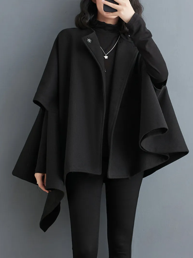 Women's  Chic Comfort Winter Open Style Cape Coat